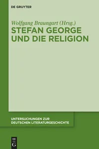 Stefan George und die Religion_cover