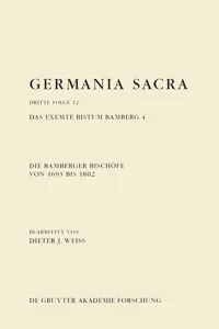 Die Bamberger Bischöfe von 1693 bis 1802. Das exemte Bistum Bamberg 4_cover