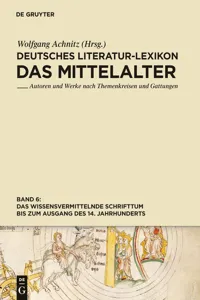 Das wissensvermittelnde Schrifttum bis zum Ausgang des 14. Jahrhunderts_cover