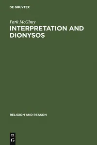 Interpretation and Dionysos_cover