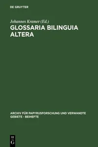 Glossaria bilinguia altera_cover