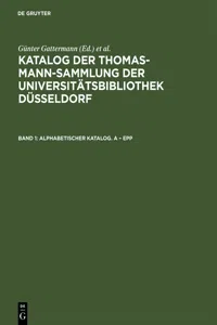 Alphabetischer Katalog. A – Epp_cover