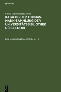 Sachkatalog nach Themen. Les – Z_cover