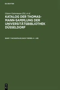 Sachkatalog nach Themen. A – Leb_cover