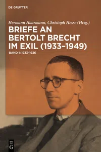 Briefe an Bertolt Brecht im Exil_cover