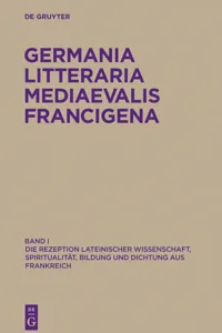 Die Rezeption lateinischer Wissenschaft, Spiritualität, Bildung und Dichtung aus Frankreich_cover