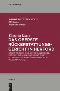 Das Oberste Rückerstattungsgericht in Herford_cover