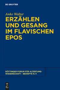 Erzählen und Gesang im flavischen Epos_cover