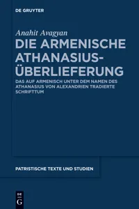 Die armenische Athanasius-Überlieferung_cover