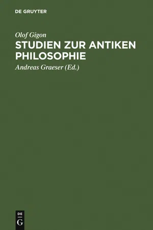 Studien zur antiken Philosophie