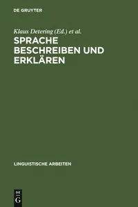 Sprache beschreiben und erklären_cover