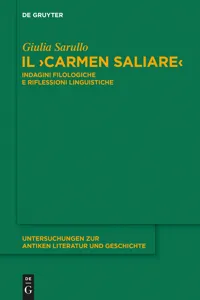 Il "Carmen Saliare"_cover