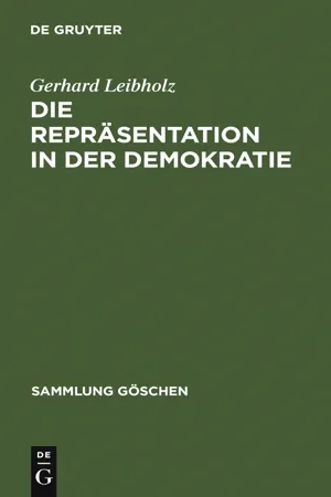 Die Repräsentation in der Demokratie