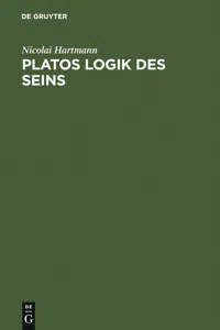 Platos Logik des Seins_cover