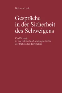 Gespräche in der Sicherheit des Schweigens_cover