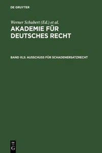 Ausschuß für Schadenersatzrecht_cover