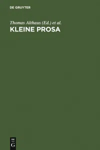 Kleine Prosa_cover