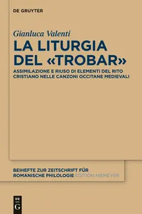 La liturgia del «trobar»_cover