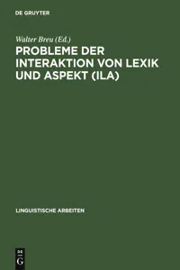 Probleme der Interaktion von Lexik und Aspekt_cover