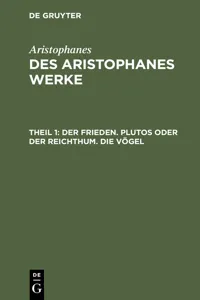 Der Frieden. Plutos oder der Reichthum. Die Vögel_cover