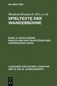 Schau-Bühne englischer und frantzösischer Comödianten_cover