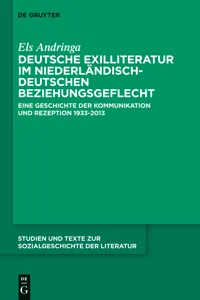 Deutsche Exilliteratur im niederländisch-deutschen Beziehungsgeflecht_cover