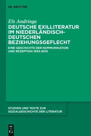 Deutsche Exilliteratur im niederländisch-deutschen Beziehungsgeflecht