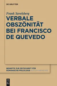 Verbale Obszönität bei Francisco de Quevedo_cover