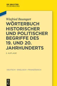 Wörterbuch historischer und politischer Begriffe des 19. und 20. Jahrhunderts_cover