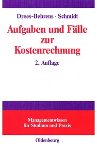 Aufgaben und Fälle zur Kostenrechnung_cover