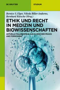 Ethik und Recht in Medizin und Biowissenschaften_cover