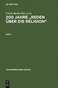 200 Jahre "Reden über die Religion"_cover