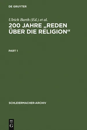 200 Jahre "Reden über die Religion"