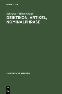 Deiktikon, Artikel, Nominalphrase_cover