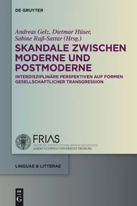 Skandale zwischen Moderne und Postmoderne_cover