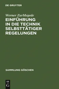 Einführung in die Technik selbsttätiger Regelungen_cover