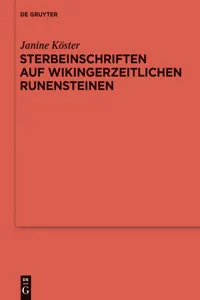 Sterbeinschriften auf wikingerzeitlichen Runensteinen_cover