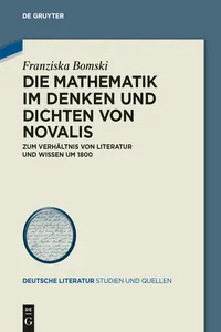 Die Mathematik im Denken und Dichten von Novalis_cover