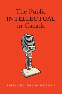 The Public intellectual in Canada_cover