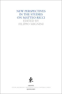 New Perspectives in the Studies on Matteo Ricci_cover
