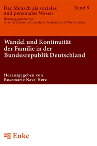 Wandel und Kontinuität der Familie in der Bundesrepublik Deutschland_cover