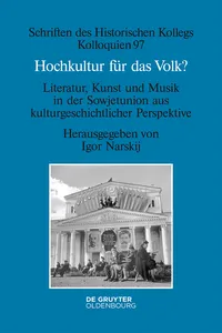 Hochkultur für das Volk?_cover