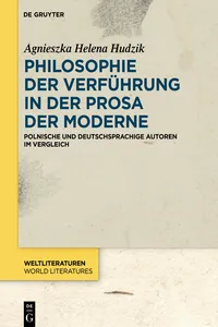 Philosophie der Verführung in der Prosa der Moderne_cover