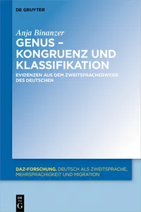 Genus – Kongruenz und Klassifikation_cover