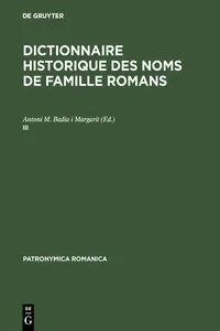 Dictionnaire historique des noms de famille romans_cover