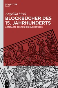 Blockbücher des 15. Jahrhunderts_cover