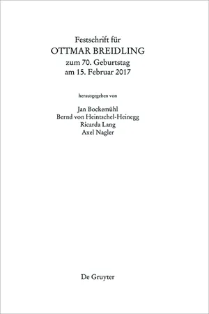 Festschrift für Ottmar Breidling zum 70. Geburtstag am 15. Februar 2017