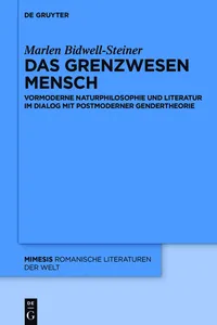 Das Grenzwesen Mensch_cover