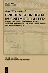 Frieden schreiben im Spätmittelalter_cover