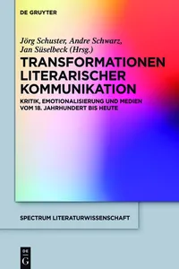 Transformationen literarischer Kommunikation_cover